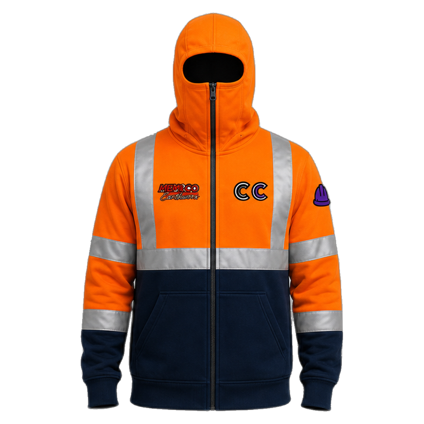 2. Hi-Vis Orange / Navy