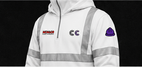 Crohn's Crew hoodie close-up